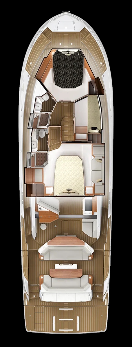 BELOW DECK PLAN VIEW