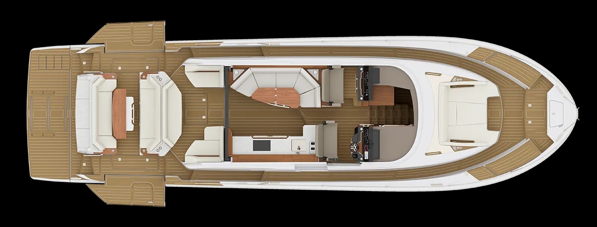 ALFRESCO SEATING MODULE AND AFT LOUNGE MODULE