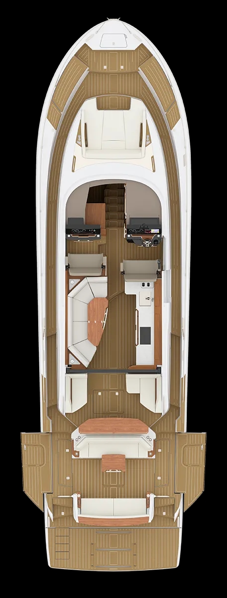 ALFRESCO BREAKFAST BAR MODULE AND AFT GLASS PATIO MODULE